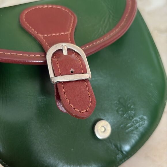 NWOT Vera Pelle Vintage Italian Leather Mini Saddle Bag Shoulder/Crossbody - Picture 10 of 14